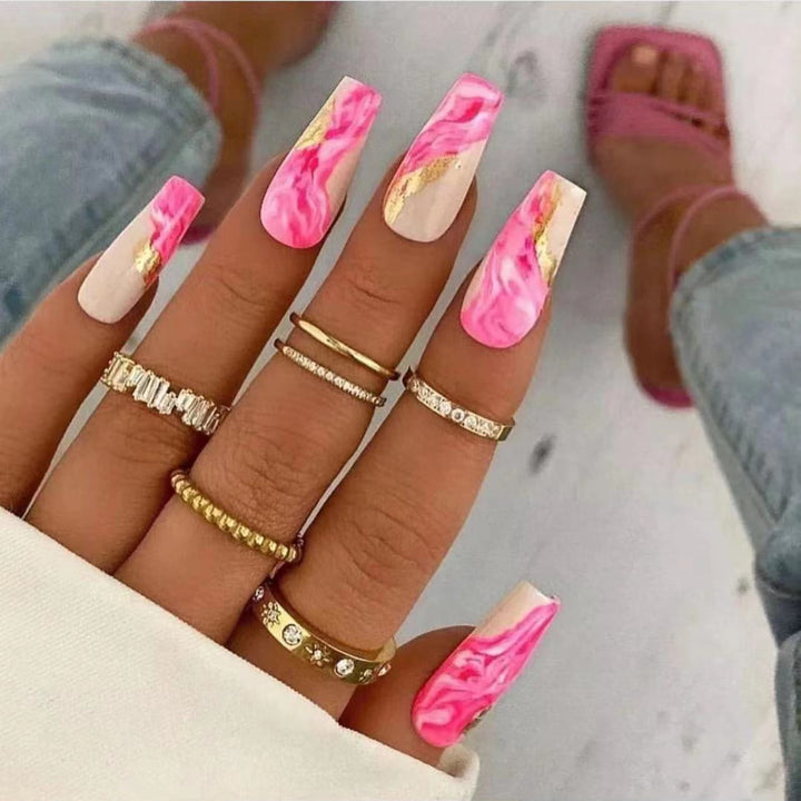 Marmor Design Nail Art Karnz