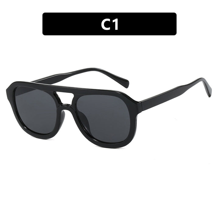Damen modische Sportsonnenbrille mit breitem, flexiblen Rahmen Karnz