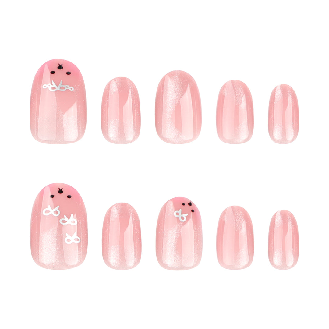 Künstliche Nagelkunst mit verspieltem Hasen-Design Karnz