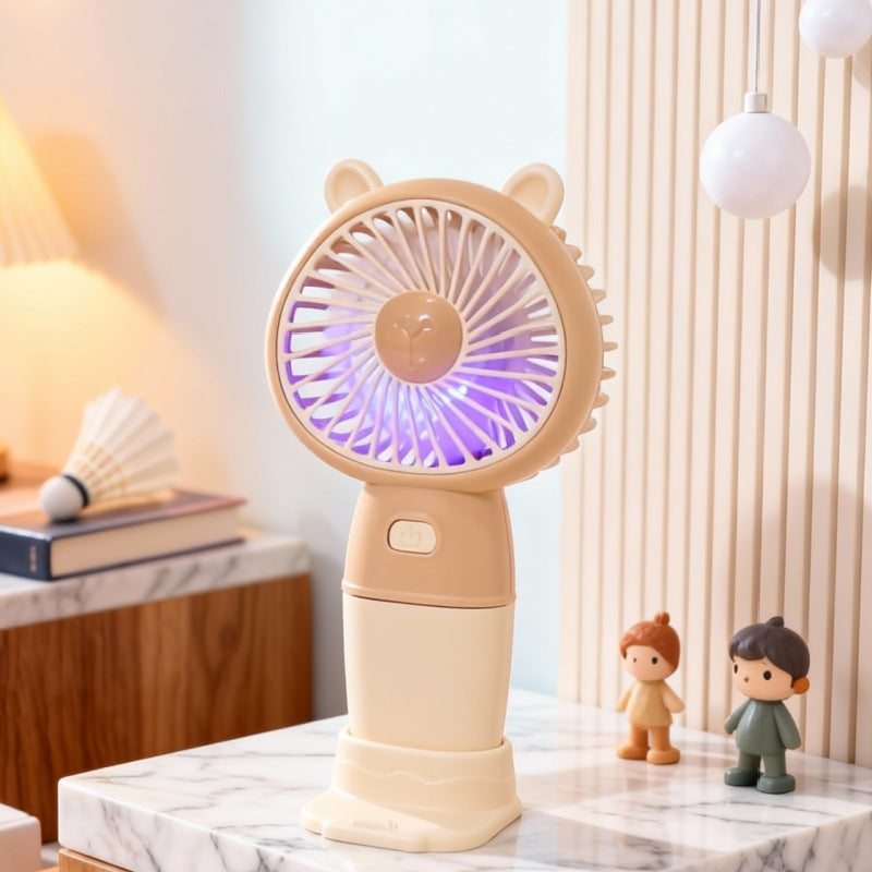 Damen Tragbarer Handventilator im niedlichen Bärendesign Karnz