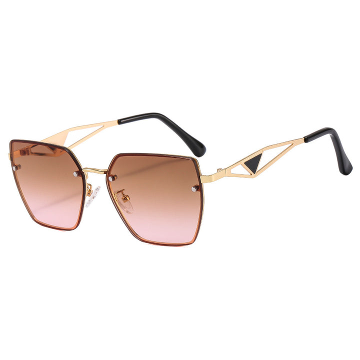 Damen geometrische Sonnenbrille mit filigranem Design Karnz
