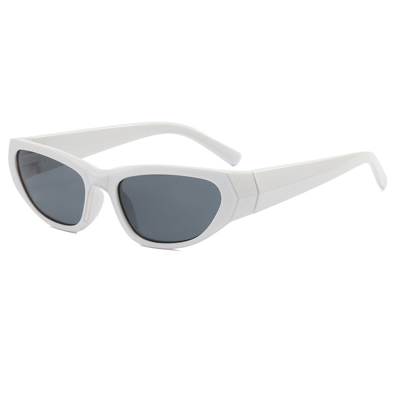 Damen modische Sonnenbrille mit verspiegelten Gläsern Karnz