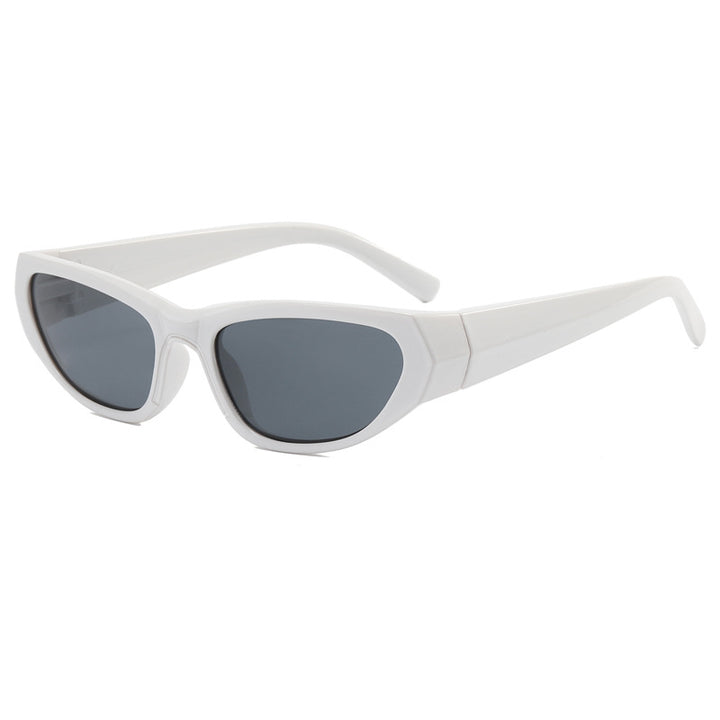 Damen modische Sonnenbrille mit verspiegelten Gläsern Karnz