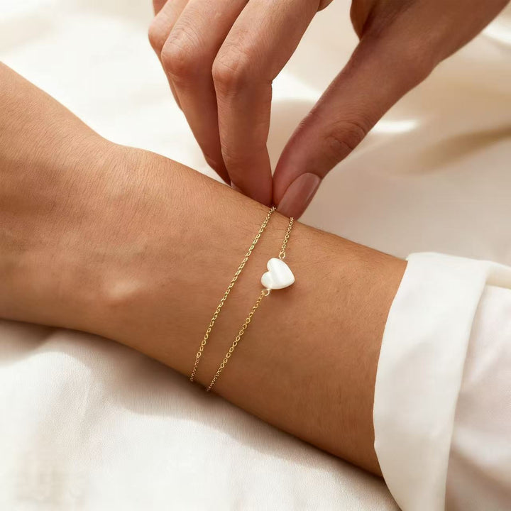 Elegante Herz Charm-Armband Karnz