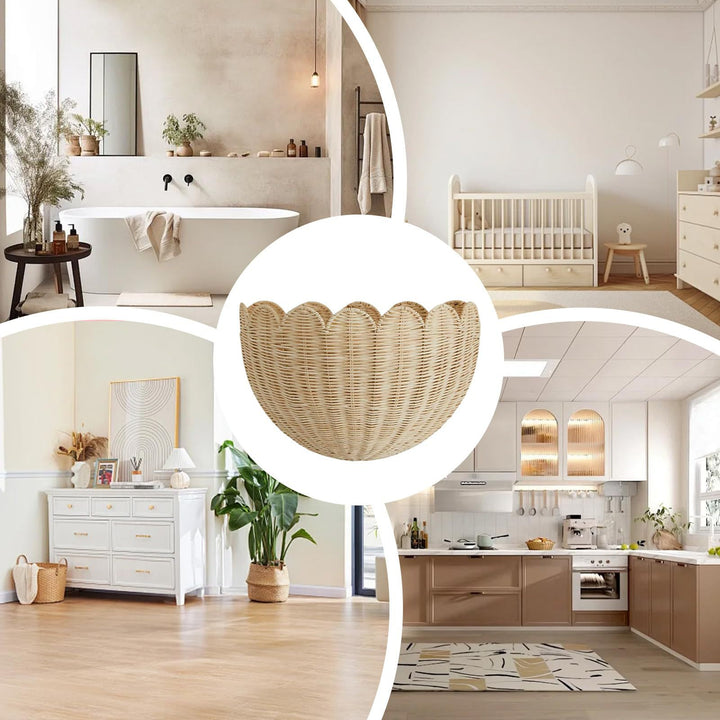 Handgefertigter Korb Im Muschel-Design Karnz