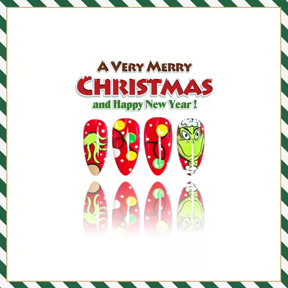 Kunstnagelset mit kreativen Weihnachtsmotiven Karnz