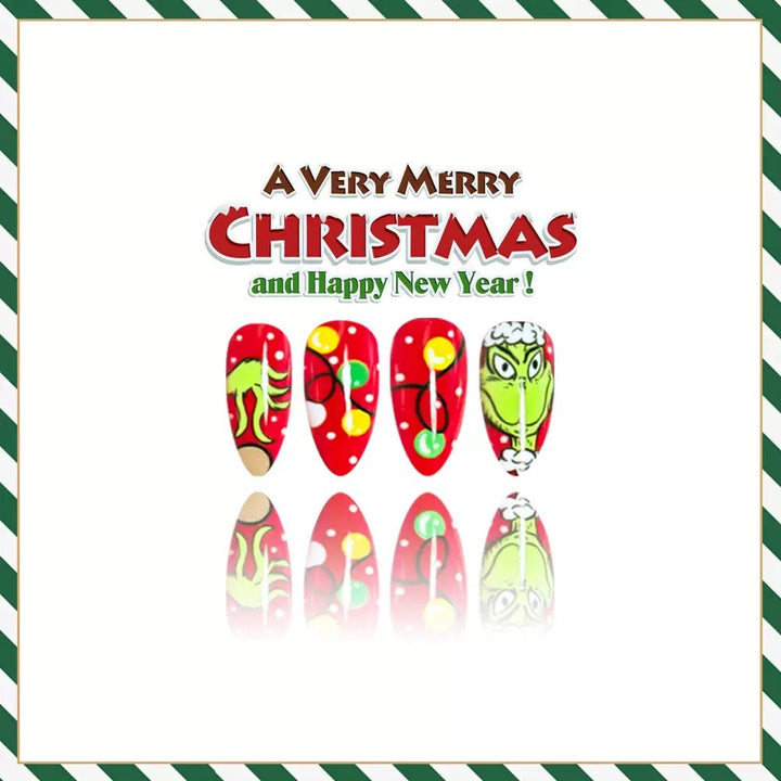 Kunstnagelset mit kreativen Weihnachtsmotiven Karnz