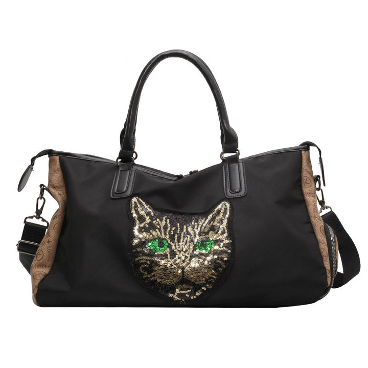 Stylische Katzenmotiv Wochenend-Duffle-Tasche