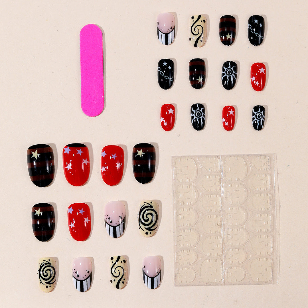 Künstlerisches Fantasy-Nagelkunstdesign Karnz