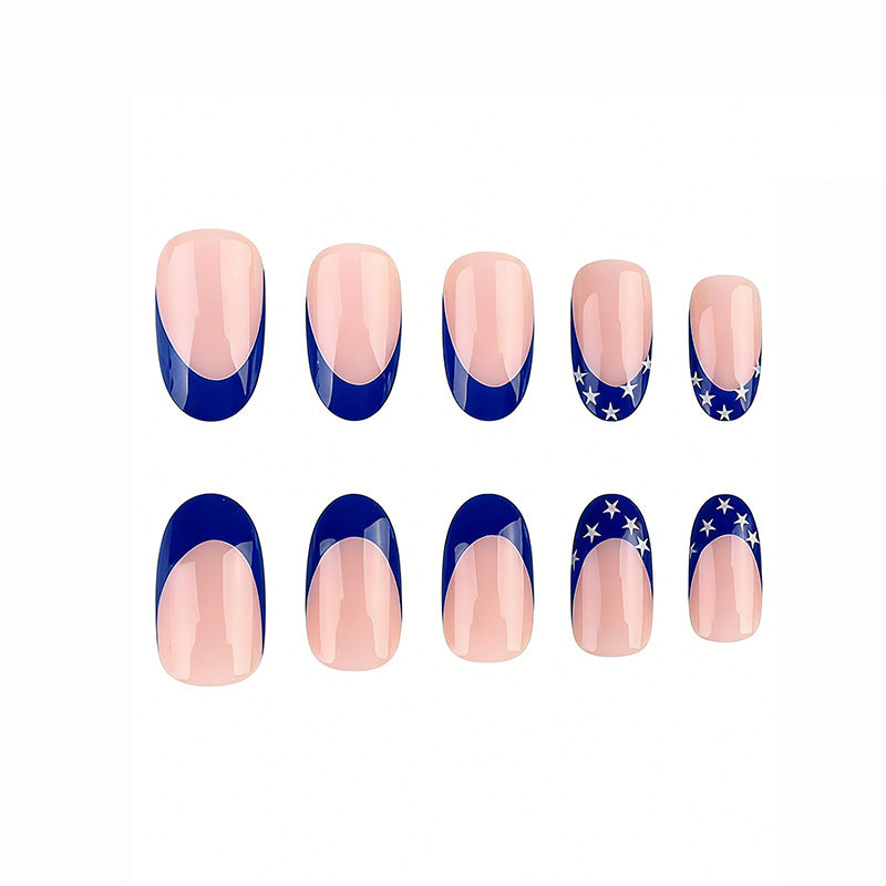 Künstlerische amerikanische Flagge Nagelkunst Karnz