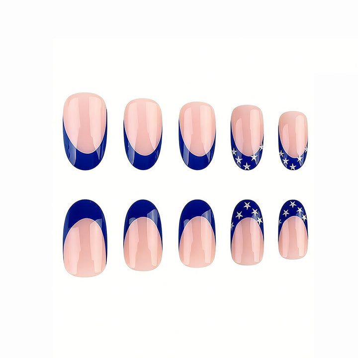 Künstlerische amerikanische Flagge Nagelkunst Karnz