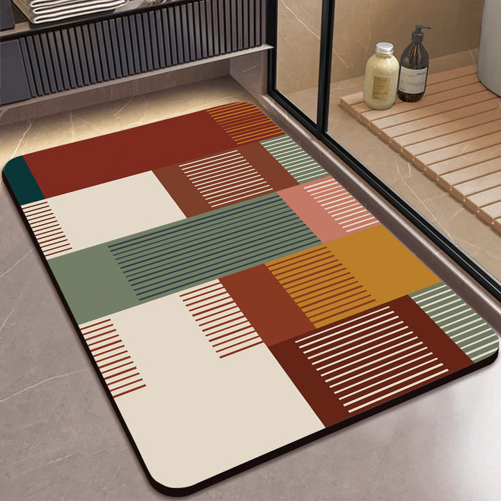 Geometrisch gemusterter Teppich Karnz