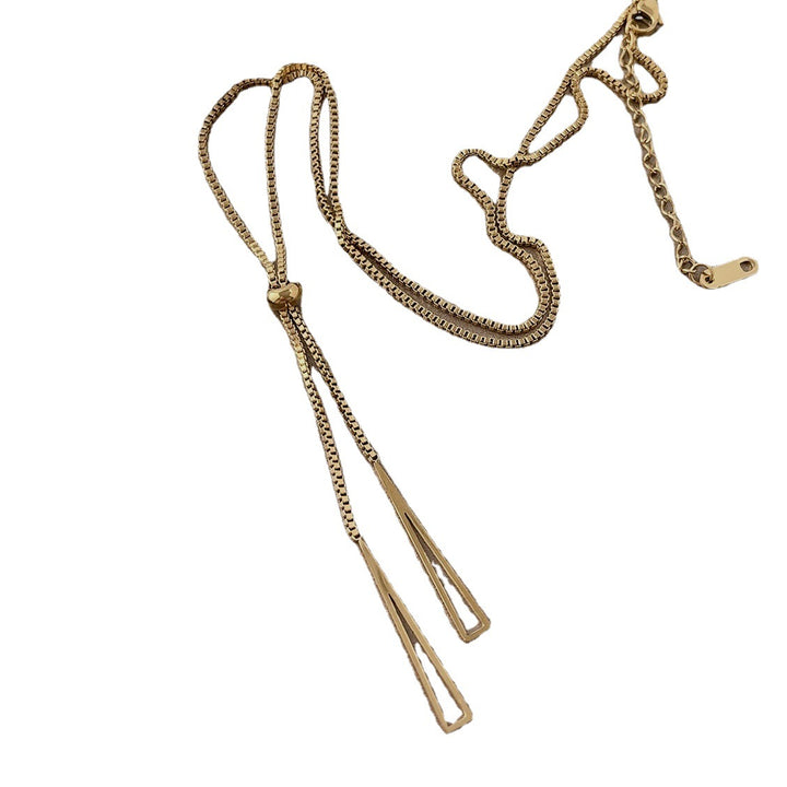 Elegante geschichtete Kettenhalskette Karnz