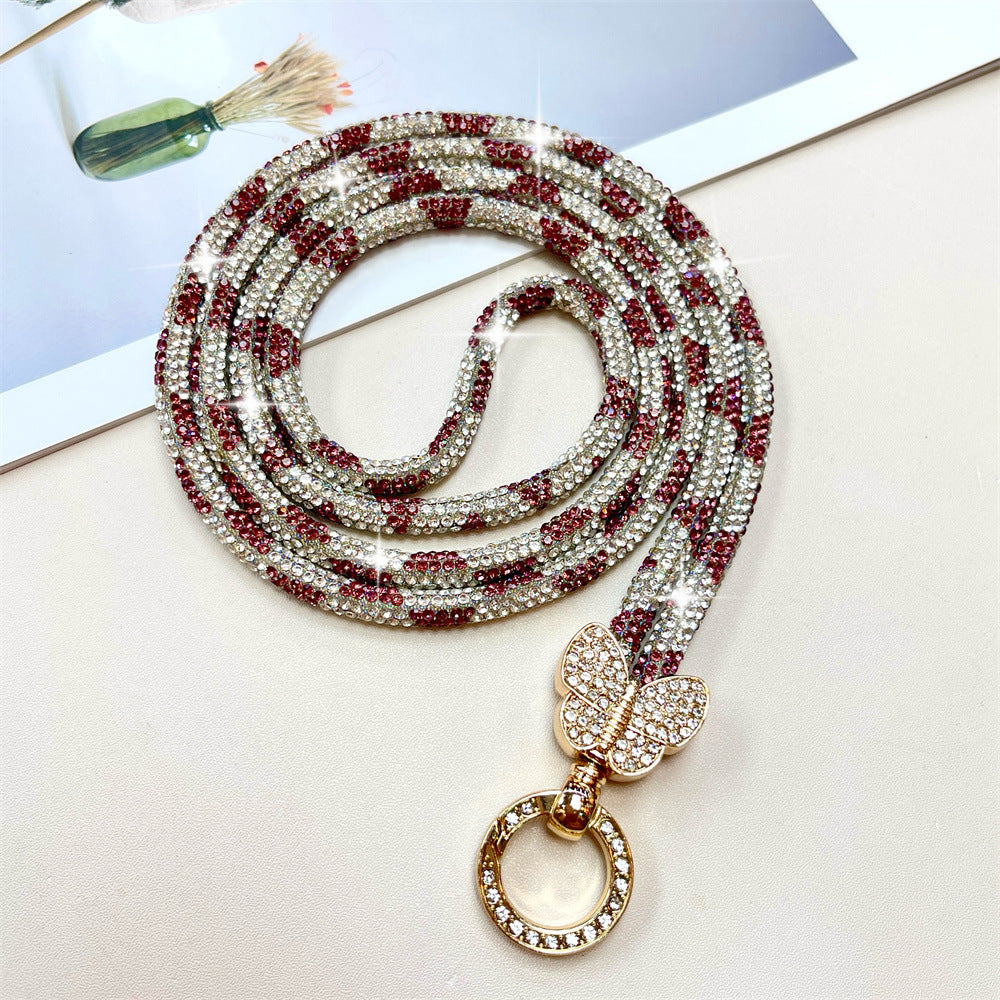 Rhinestone-besetzte Telefon-Lanyard Karnz