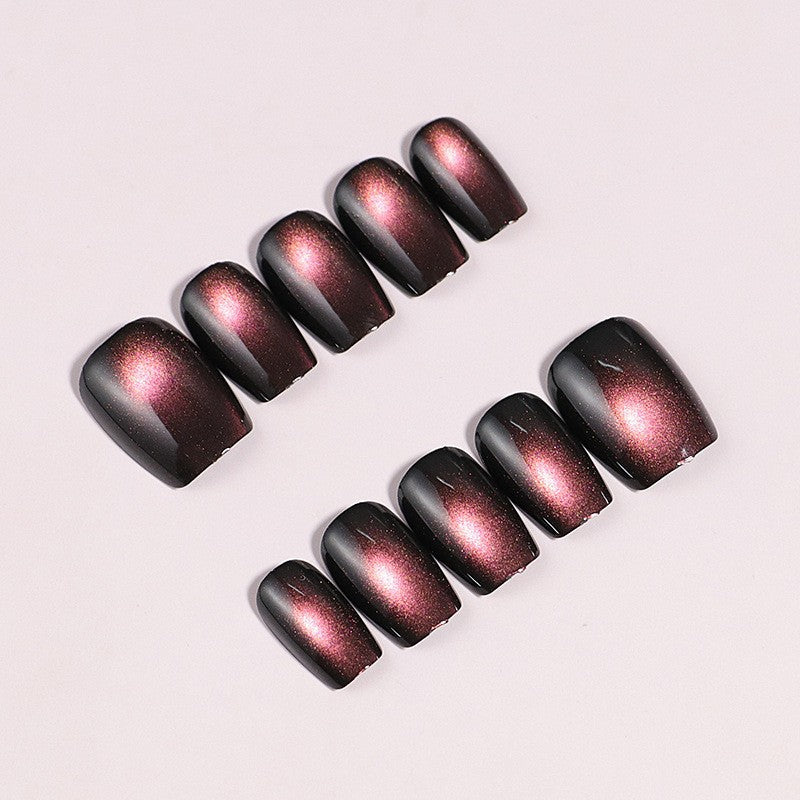 Künstlerische Ombre Press-On Nagelkunst Karnz