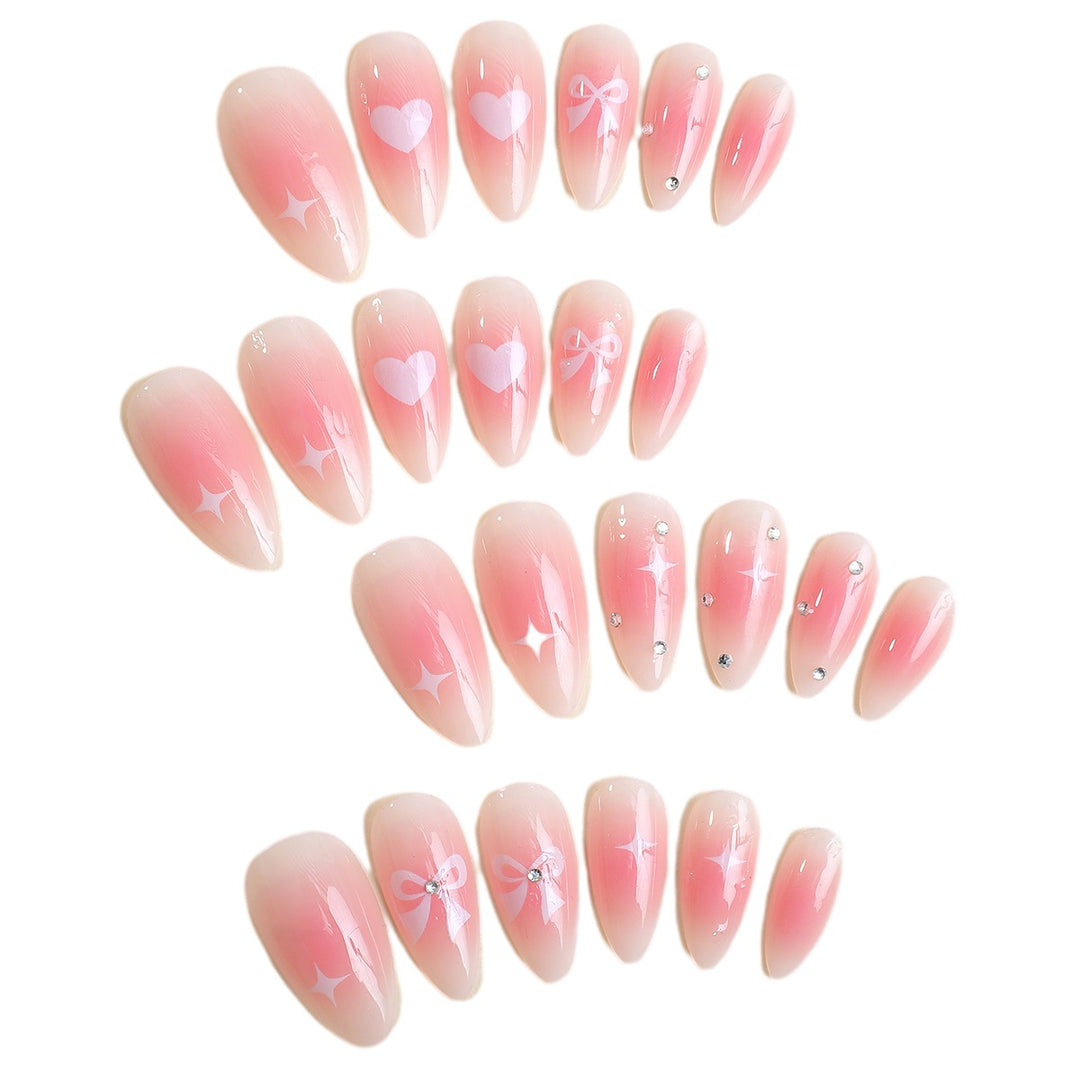 Dekoratives Theme Press-On Nagelset Karnz