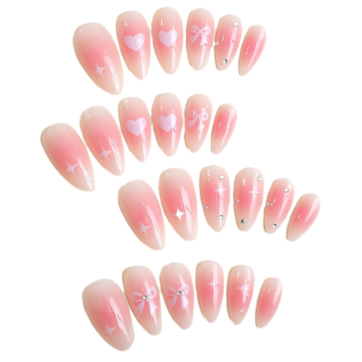 Dekoratives Theme Press-On Nagelset Karnz