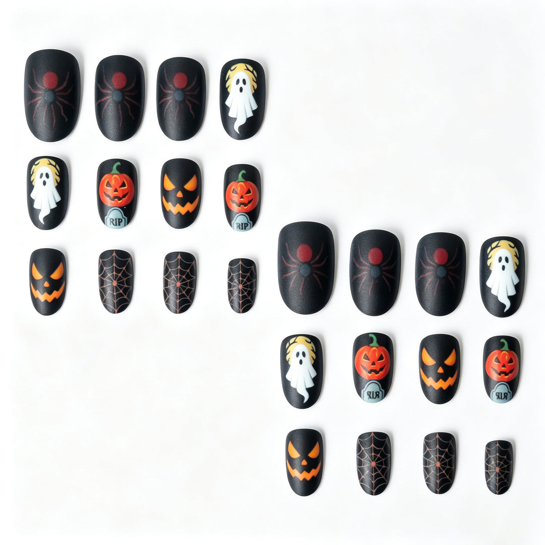 Gruseliges Halloween-Thema Nagelkunst-Set