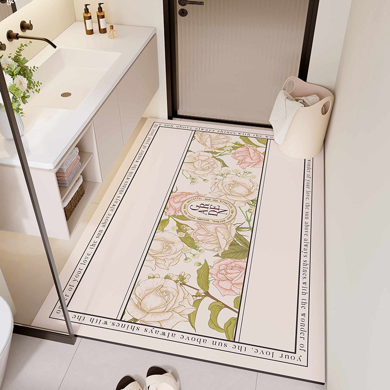 Floral Design Badezimmermatte