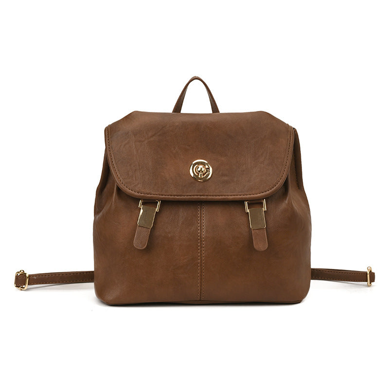Vintage-inspirierter Leder-Rucksack Karnz