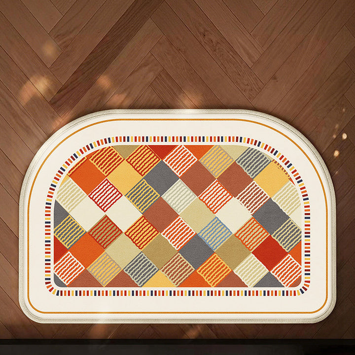 rutschfeste geometrische Mustermatte für die Küche