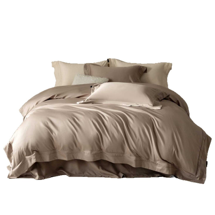 Satin-Feel Wendebettbezugsset mit unsichtbarem Reißverschluss & Oxford Kissenbezügen