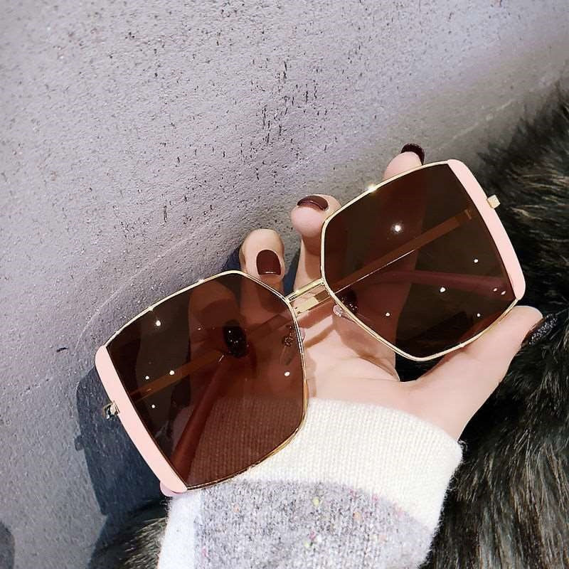 Damen trendige quadratische Sonnenbrille Karnz