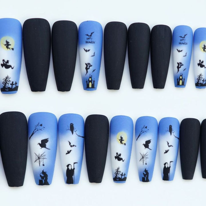 Halloween-Themen Nagelkunst Karnz