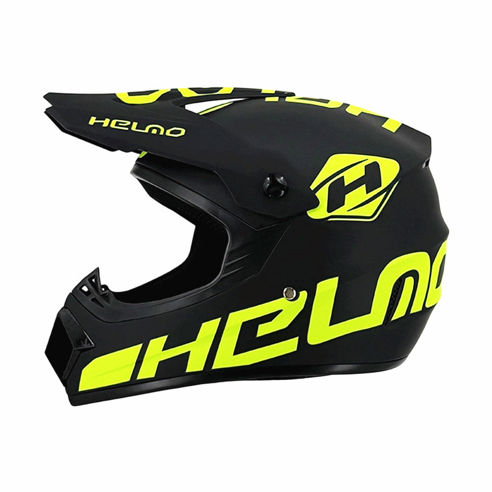 Vollgesicht-Motocross-Helm mit verlängertem Visier und verstärktem Kinnschutz Karnz