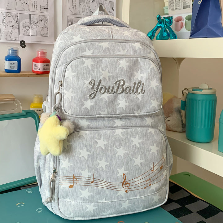 Sternenmuster-Canvas-Rucksack Karnz