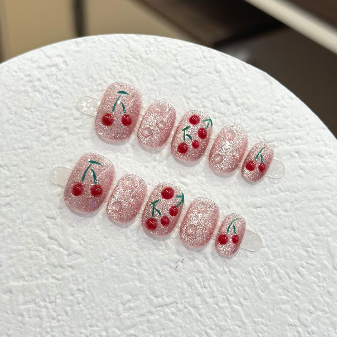 Kirschblüten Press-On Nail Art Set