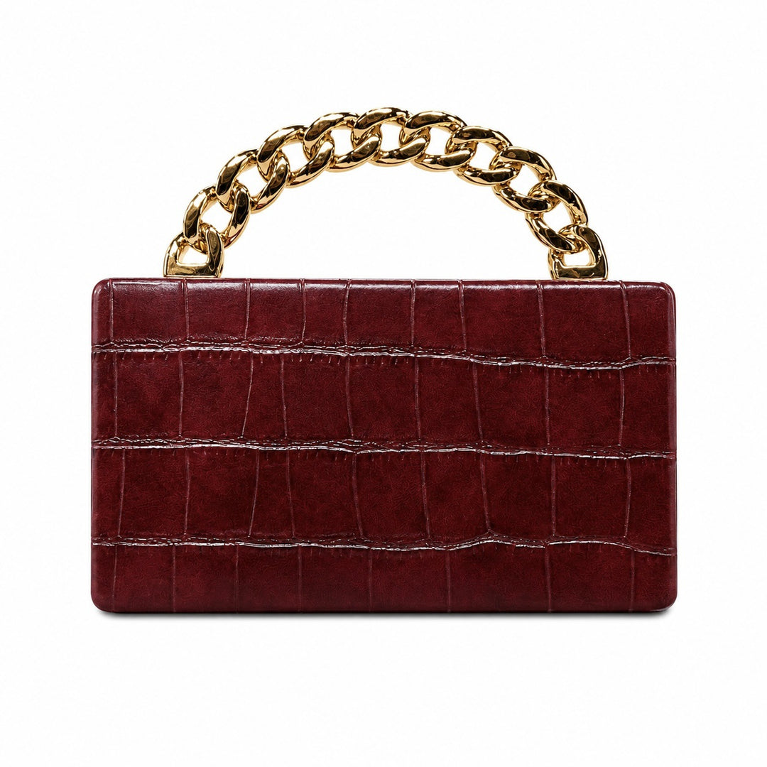 Strukturierte Python-Prägung Handtasche