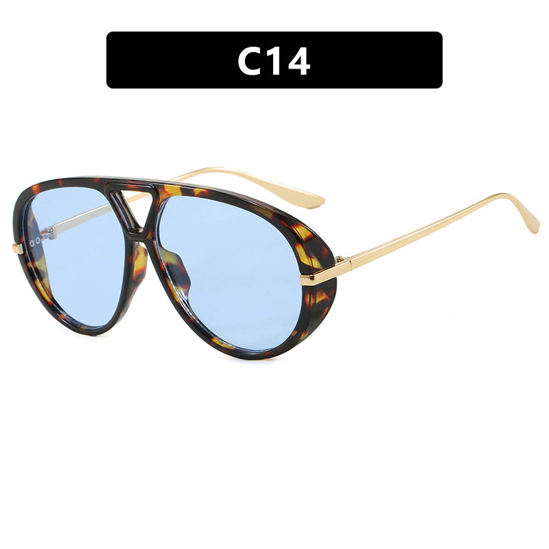 Damen Oversized Sonnenbrille mit elegantem Kunststoffrahmen und verspiegelten Gläsern Karnz