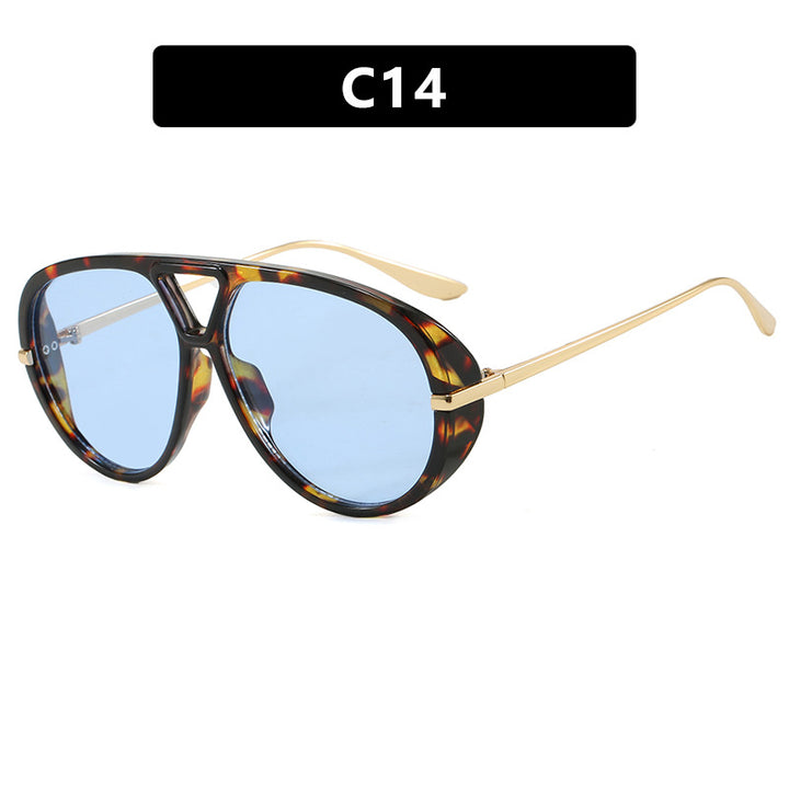 Damen Oversized Sonnenbrille mit elegantem Kunststoffrahmen und verspiegelten Gläsern Karnz
