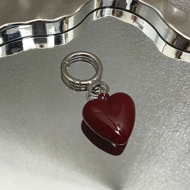 Herzförmiger Charm Schlüsselanhänger Karnz