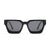 Damen quadratische Sonnenbrille mit innovativem Rahmen und polarisierten Gläsern Karnz