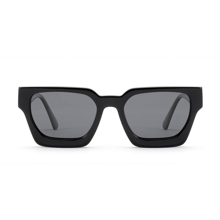 Damen quadratische Sonnenbrille mit innovativem Rahmen und polarisierten Gläsern Karnz