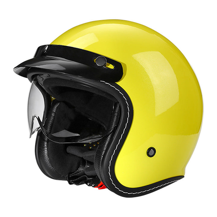 Stylischer Offene-Face Motorradhelm Karnz