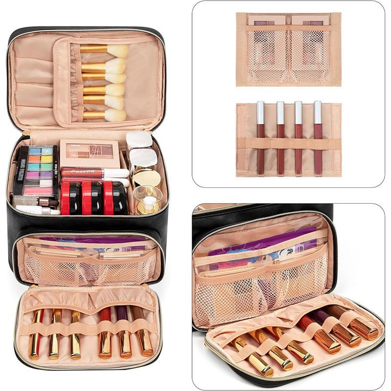 Luxuriöse Kosmetik-Organizer-Tasche mit Separatem Fächersystem Karnz