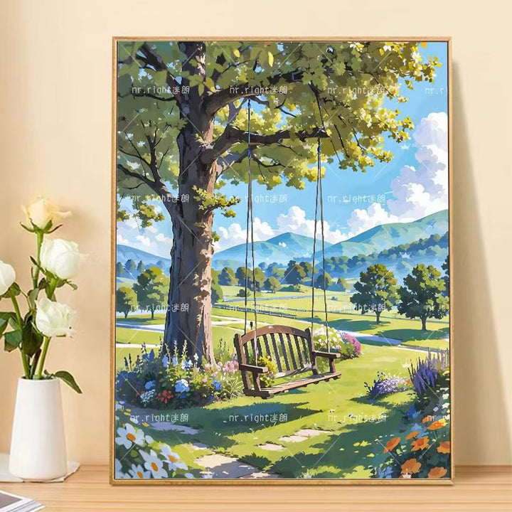 Szenische Landschaft Kunstdruck Karnz