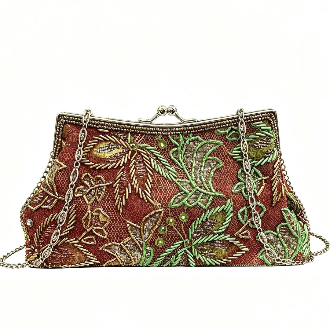 Bestickete Abendhandtasche