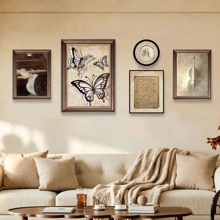 Elegante Schmetterling-Themen Wanddekoration Set
