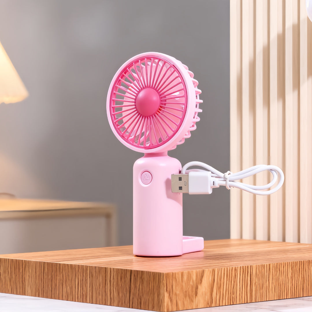 Damen Tragbarer Tischventilator mit mehrfacher Geschwindigkeitsregelung und USB-Anschluss Karnz