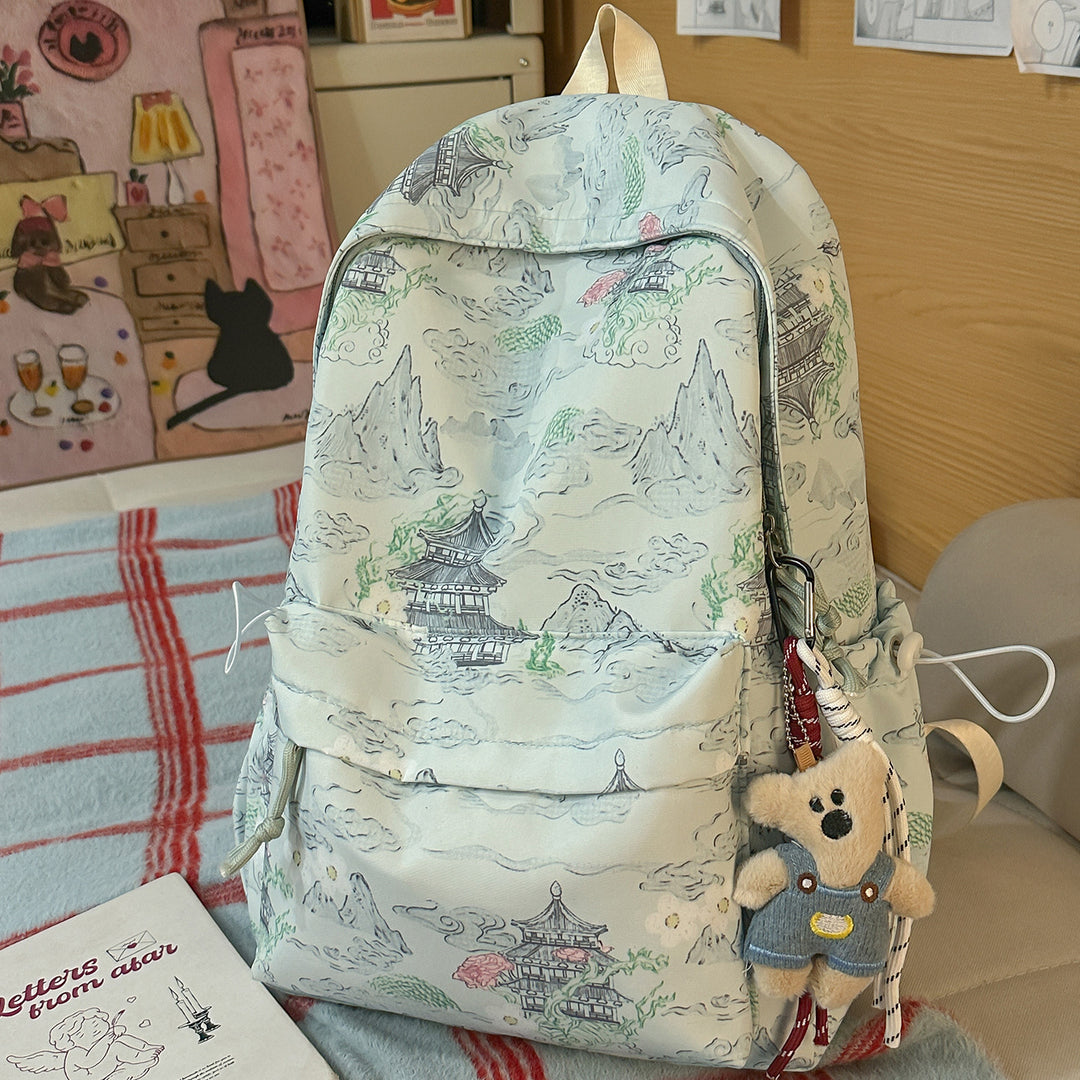 Künstlerisch gemusterter Rucksack