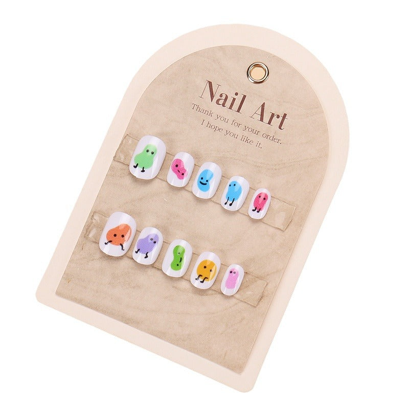 Lustiges cartoon-themed Press-On Nagelset Karnz