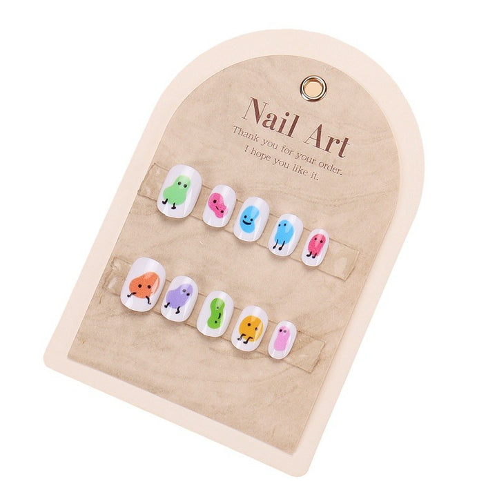 Lustiges cartoon-themed Press-On Nagelset Karnz
