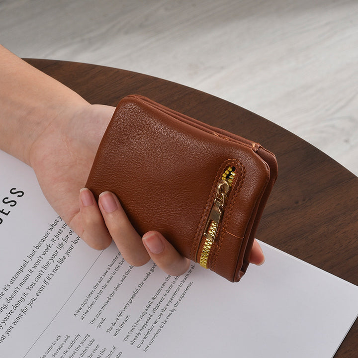Stylische Reißverschluss-Münztasche Karnz
