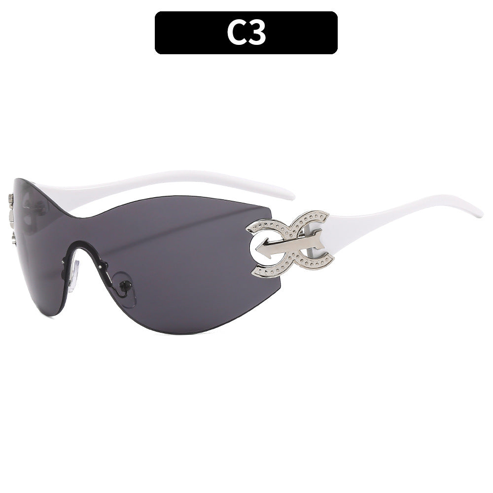 Hochleistungsfähige futuristische Schild-Sonnenbrille