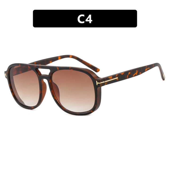 Damen quadratische Sonnenbrille mit luxuriösem Kunststoffrahmen und verspiegelten Gläsern Karnz