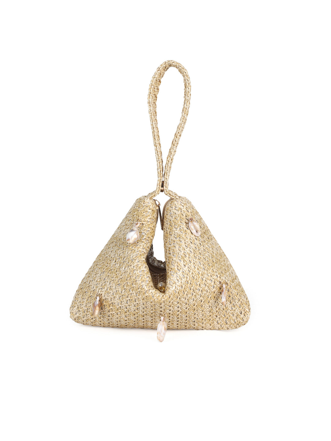 Texturierte gewebte Abend-Clutch